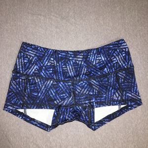 Fleo Navy Geo Low Rise Contour shorts